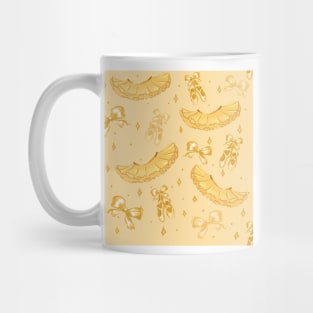 cute baby ballerina pattern yellow Mug